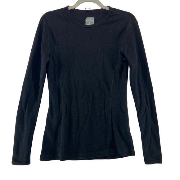 Meriwool Black Longsleeve Baselayer Size Medium - Picture 1 of 6